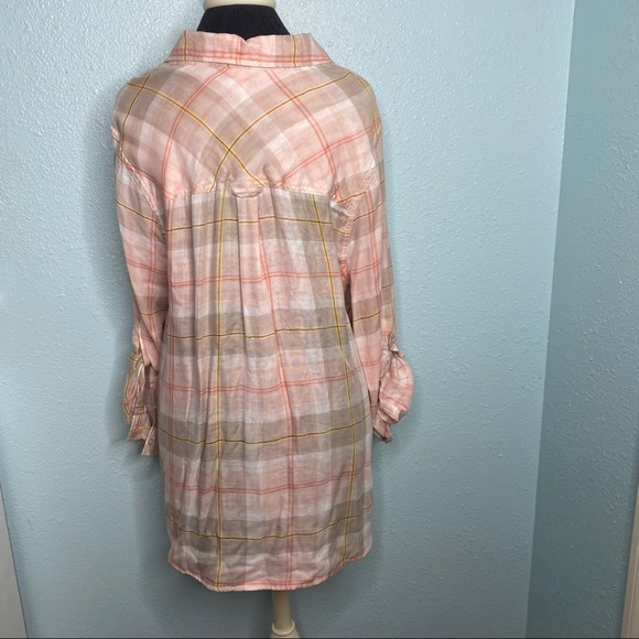Catherine’s Pink Plaid Button Up Shirt - Picture 3 of 7